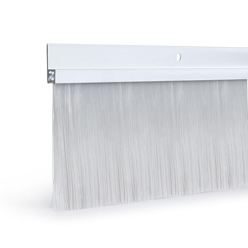 TMH Door Bottom Sweep – 36" Aluminum Brush Sweep with 3" Bristles, Weather Stripping Draft Stopper for Exterior & Interior Doors – Blocks Drafts, Dust & Insects – Silver - view 6
