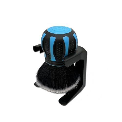 1 PC Ultra Soft Detailing Brush, Extra Large Microfiber Ball Car Detail Brush, Multi-surface Cleaning Tool for Air Vents and Crevices, Universal Automotive Interior Accessory (Blue)