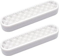 2 PCS Multi-Purpose Cosmetic Storage Box, Desktop Organizers Silicone Make Up Brush Stand for Art Supplies, Pencil, Painting (White)