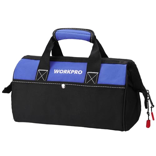 13-inch Tool Bag, Wide Mouth Tool Tote with Inside Pockets