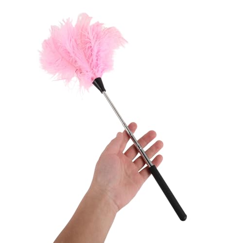 Pink Extendable Ostrich Plume Dusting Wand for Car Interiors - view 6