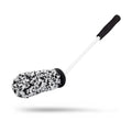 Universal Microfiber Wheel Brush - 45° Angled Reach, Long Handle, Scratch-Free Cleaning, High-Density Soft Microfiber, Safe for Rims, Spokes, Engine Bays & Door Jambs – Car Detailing Tool