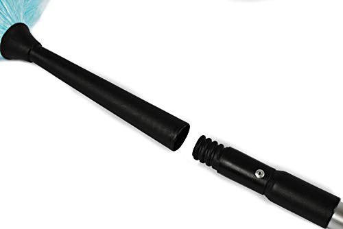 Electrostatic Dusting Wand with 3-Section Extendable Pole, Reaches Up to 72 Inches, Lightweight & Non-Scratch for Home & Office Cleaning - view 3