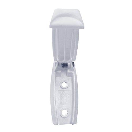 White RV Storage Door Latch 12-Pack - Sturdy Spring Clip & Mounting Hardware for RV Campers - Perfect RV Compartment Door Latch Solution for Secure and Convenient Storage - view 4
