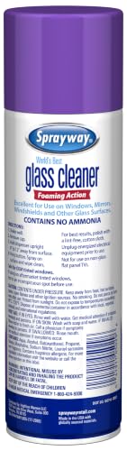 Glass Cleaner Lavender Scent Foaming Aerosol Spray, 19oz, Pack of 6 | Ammonia-Free, Streakless, Fast-Acting | Cleans & Polishes Glass Surfaces | Removes Fingerprints, Dust, Dirt, Smoke Film - view 2