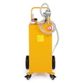 30-Gallon Fuel Caddy on 4 Wheels with Fuel Transfer Pump,Yellow