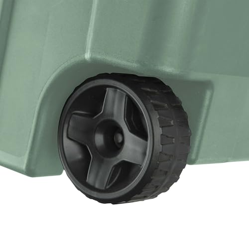 Extra Large Storage Bin, 40 Gallon Wheeled Plastic Storage Container with Handle, Green, Pack of 2 (GREEN) - view 6