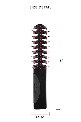 Static Free Volumizer Hair Brush - Blow Drying, Styling, and Detangling All Hair Types, Long, Short, Thick, Thin, Curly, Straight, and Wavy (Black) - view 3