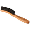 Hat Brush Felt Cleaning Wooden Brush Pig Bristles Ergonomic Handle Dry Cleaning