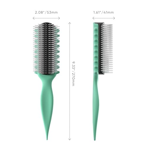 AM8:00 Curl Defining Brush,9 Rows Premium Styling Hairbrush for Curly Hair - view 6