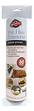 Supersize Extra Sticky, Adhesive Lint Roller Refill, Pet Cat & Dog Hair Remover for Clothes and Furniture, 60 Sheet ct