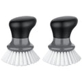 Dish Scrub Brush, Palm Brush Dish Scrubber, Gray, Pack of 2