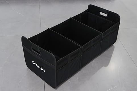 3 Compartments Trunk Organizer for Car and Sedan (Large, Black) - view 4