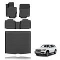 All Weather Car Floor Mats & Cargo Liner Set Fit for GLE 2020 2021 2022 2023 2024 2025 2026 Floor Liners Trunk Liner GLE Cargo Mat Accessories Black