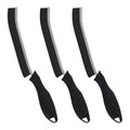 Hard Bristle Crevice Cleaning Brush - Home Cleaning Tools, Multi-Purpose Crevice Supplies for Kitchen, Bathroom, Toilet, Window, Vehicle, Faucets, Grout, Home (3, Black)