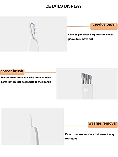 Tiny Cleaning Brush-Mini Multi-Functional Crevice Cleaning Brush, Water Bottle Cleaning Tools for Bottle Cup,Nursing Bottle Cup-1Pack… - view 4
