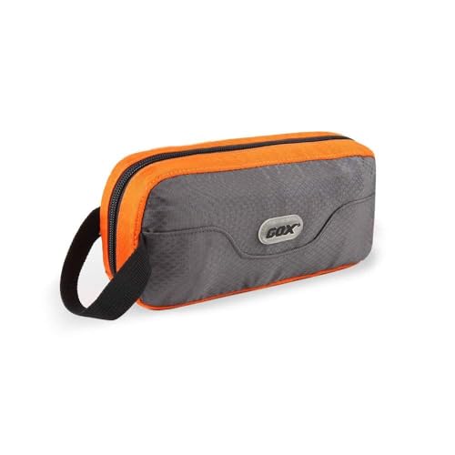 Travel Toiletry Bag Dopp Kit Case for Men Multifunction Packing Organizer Pouch(Orange/Grey)