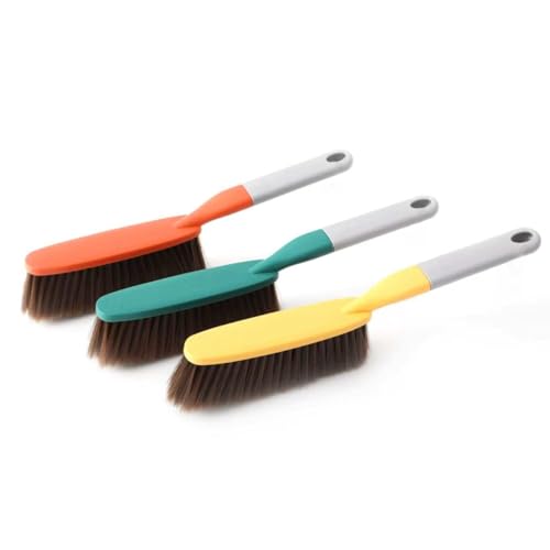 15" Soft Brist. Hand Broom Brush 3 PackBed Sofa Counter Hair Clear