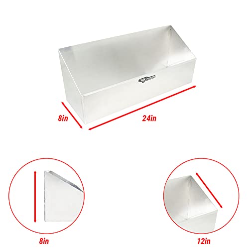 446 Multi Use Storage Cabinet Holder Organizer 24" - Made in USA - Shop Garage Enclosed Race Trailer - Anti Rust Aluminum Wall Mounted Easy to Install (Silver) - view 6