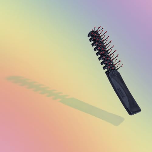 Static Free Volumizer Hair Brush - Blow Drying, Styling, and Detangling All Hair Types, Long, Short, Thick, Thin, Curly, Straight, and Wavy (Black) - view 4