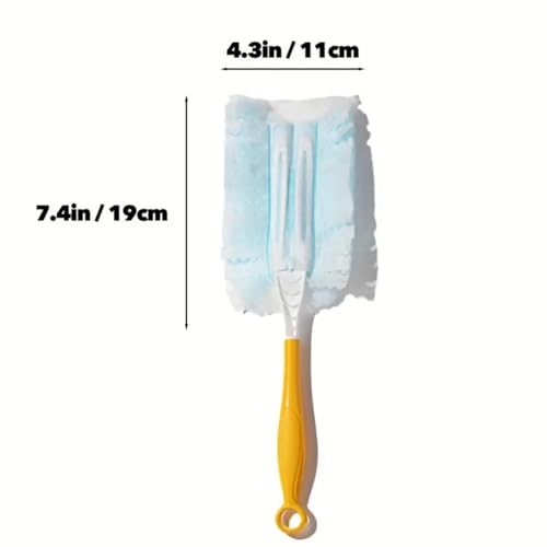 Disposable Duster,10 Pcs Multi-Surface Duster Electrostatic Replacement Head Detachable Handle, 180 Degree Dusters Refills, for Cleaning Home, Office, Blinds, Ceiling - view 6