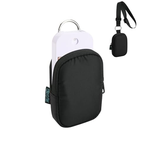 Zippered Pouch Compatible with Touchland Hand Sanitizer Spray 1 oz, Black