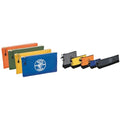 5140 4-Pack 12.5" Canvas Zipper Bags and 55569 5-Piece Reinforced Stand-Up Zipper Tool Pouch Set with Carabiners