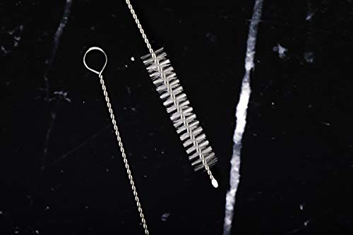 2 Drinking Straw Cleaning Brush Long - Bristle Cleaner for Stainless Steel Drink Straws Heavy Duty Brushes for Washing Glass Silicone Metal Straws Tea Pot Spout Mini Micro Bottle - view 5