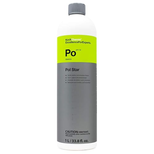 Pol Star Neutral Leather, Suede & Upholstery Cleaner, 33.8 fl oz