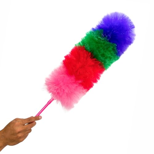 Kitchen + Home Large Static Duster - 27" Inch Electrostatic Feather Duster attracts dust Like a Magnet! - Peacock - view 3