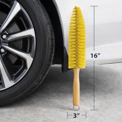 Wheel Spoke Brush for Rims & Wheels - Cone Shape for Cleaning Crevices & Hard-to-Reach Areas, Chemical Resistant, Safe on All Finishes - 1 Pack - view 7