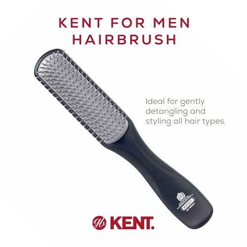 KFM3 Gel Styling Hair Brush for Men, 9 Row Men's Hair Brush with Ionic Anti Static Bristles, Detangling and Smoothing Short to Medium Length Hair - view 3