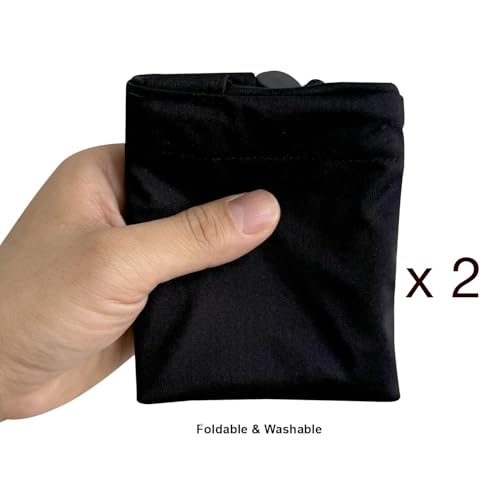 2 Pack Leakproof Car Trash Bags Detachable Waterproof Garbage Bags with Drawstring Hanging Organizer for Back Seat & Travel Black - view 6
