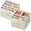 Plus Size 2 Pack Shoe Organizer for Closet, Foldable Shoe Storage Box