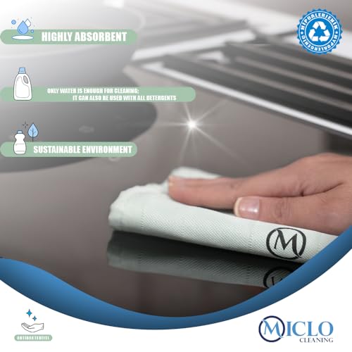 Microfibre Premium Cleaning Cloth Set of 3 - Magic Cloth | All Purpose, Absorbent Washcloth | Microfiber for Window, Kitchen, Bathroom | Lint-Free, Scratch-Free Glass CLoth | 16'' x 24'' | Soft Series - view 4