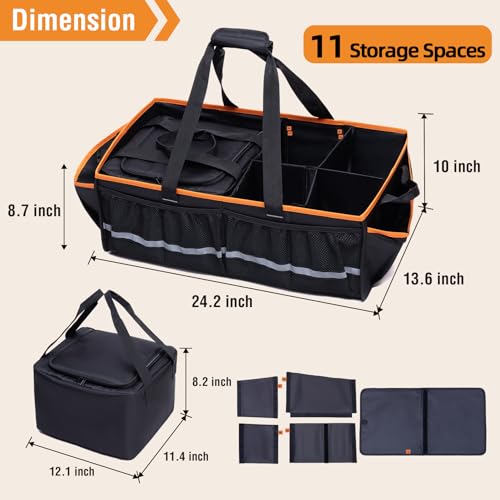 Car Front Trunk Organizer with Cooler Bag for Tesla Model Y Model 3 - view 2