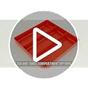 10 Compartment Drawer Organizer: Heavy Duty Stackable Tray for Automotive Garage Tool Organization - Low-Profile Toolbox Storage - Nuts and Bolts, Tools, Parts, Easy to Clean - Red - view 7