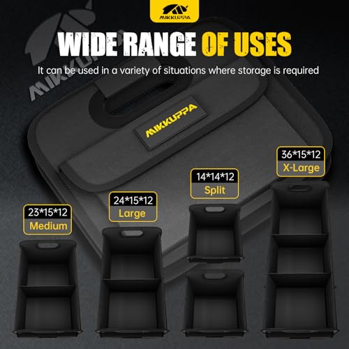 Car Trunk Organizer - 75L Foldable Car Storage for Grocery, Black - view 6