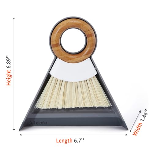 Tiny Team, Mini Compact Brush & Dustpan Set, White - view 4