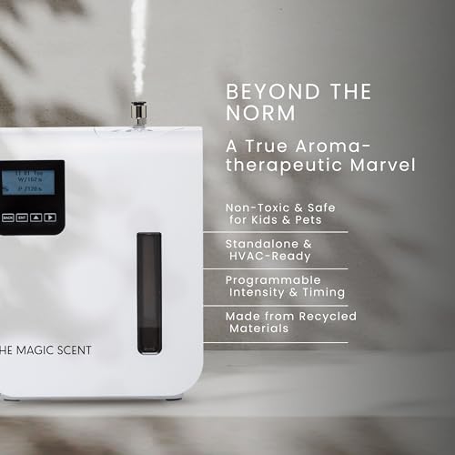 Oil Diffuser, Aromatherapy Diffuser & HVAC Scent Machine with Heaven & Royal Hotel Fragrance Oil - Whole House Air Freshener for Home & Hotels - view 4