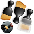Car Interior Cleaning Brush Set of 3, 2.29" x 3.98", Nylon Bristles