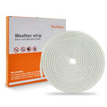 39.4FT Weather Stripping for Doors and Windows, Self-Adhesive Soundproofing Door Seal, Door Insulation for Sliding, Exterior, Frames and Front, 0.35'' Wide x 0.35'' Thick, White