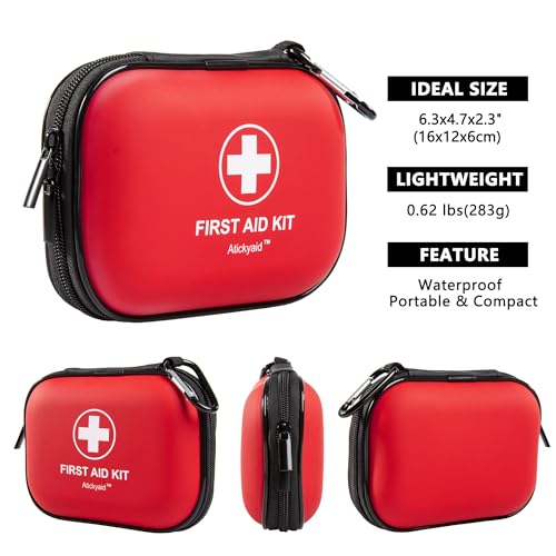 Mini First Aid Kit - 120 Piece Small Waterproof Hard Shell Medical Kit - view 2