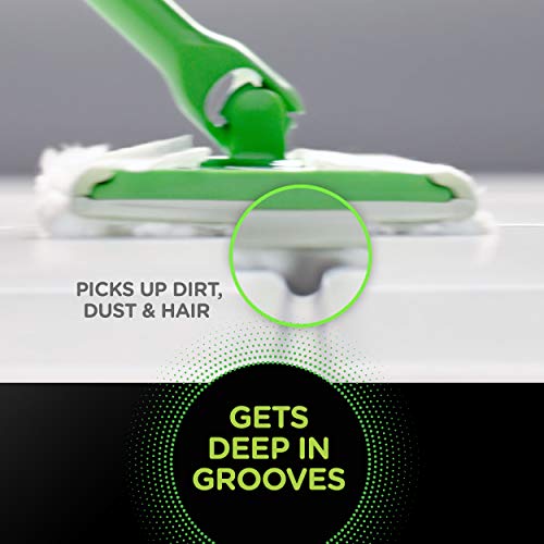 Sweep + Mop, Dry Pads Refill, Floor Cleaner for Dirt, Dust, Hair, Cleaning Cloths for Mopping Home, Bathroom, Kitchen, All Purpose Multi-Surface Floor Wipes, Heavy Duty, Pet, 32 Count - view 6