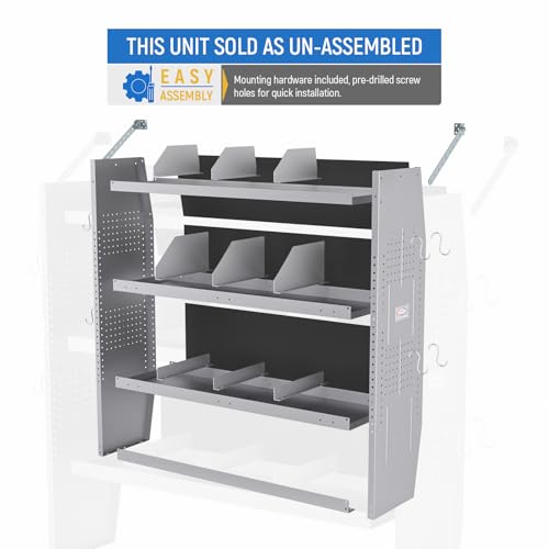 AA Products SH-4604(2) Steel Van Shelving Storage System, Set of 2 Units - view 5