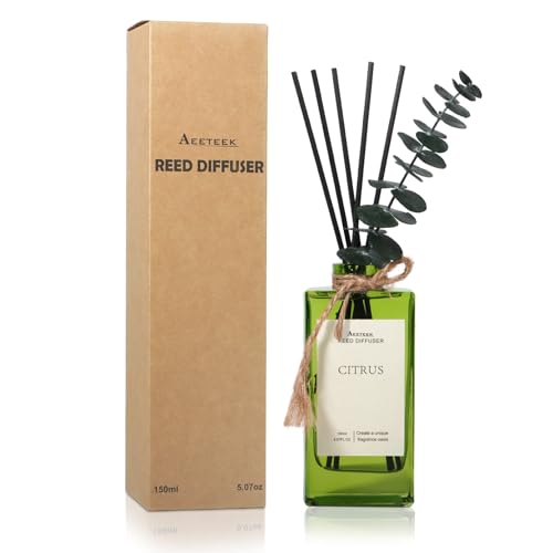 Citrus Reed Diffuser, 5.07oz(150ml) Fruit Essential Oils