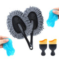 6 Pack Car Cleaning Supplies – Car Duster Interior & Brush Interior & Cleaning Gel, Car Detailing Cleaning Kit for Cars, Trucks, SUVs & RVs
