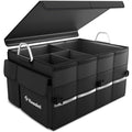 Car Trunk Organizer, Black, Unisex, Automobiles