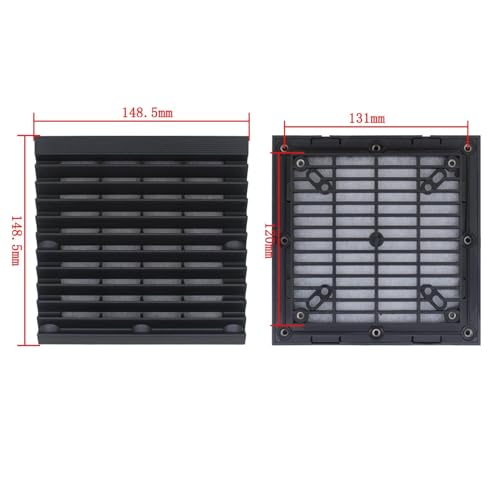 Cabinet Filter Set Shutters Fan Grille Air Ventilation System Fan Filter Dust-proof Louver Ventilation - view 5