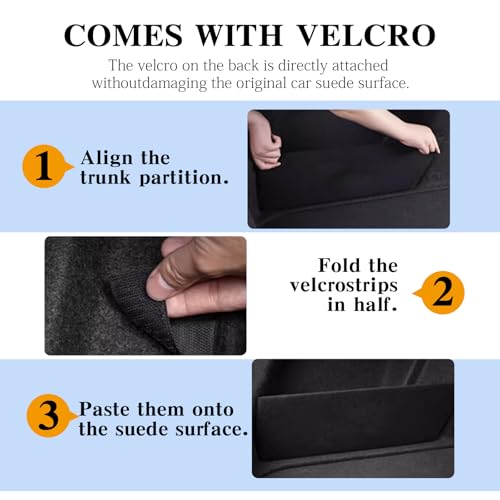 Rear Trunk Organizer Side Divider Sticker fit for 2018-2025 Audi Q3 Trunk Side Storage Baffle Partition Board for Audi Q3 Accessories 2PCS - view 7